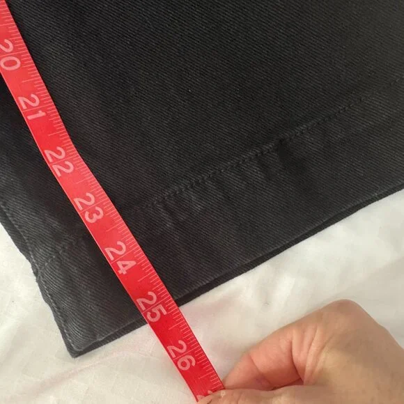 NWT Sam Edelman Codie High-rise Wide Leg Ankle Jeans in Black - Picture 11 of 11